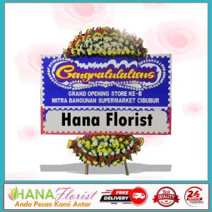 karangan bunga peresmian