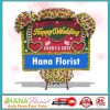 bunga papan wedding