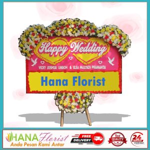 bunga papan wedding bekasi