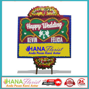 bunga papan wedding cikarang